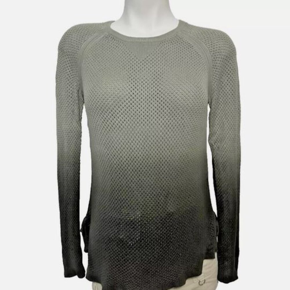 Gypsy05 Knit Ombre Green Olive Long sleeve Sweater Size S